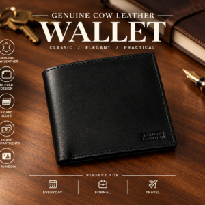 Genuine Cow Leather Wallet for Men